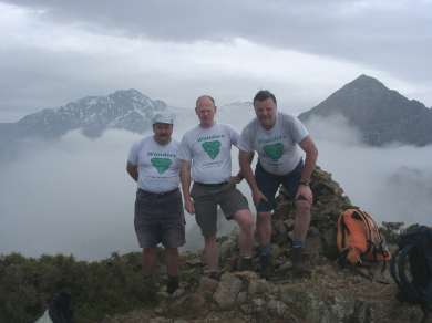 Andreas, Thomas und Christian auf dem Monte Tolu (1332m)