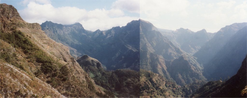 Blick von der Levada Grande zum Pico Grande